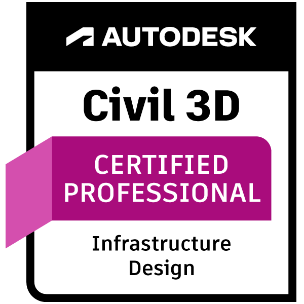 Autodesk Certified Professional Civil 3D Course for Infrastructure Design